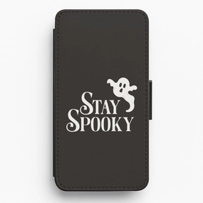 Durable Surface Vivid Detail Stay Spooky  Flip / Wallet Phone Case
