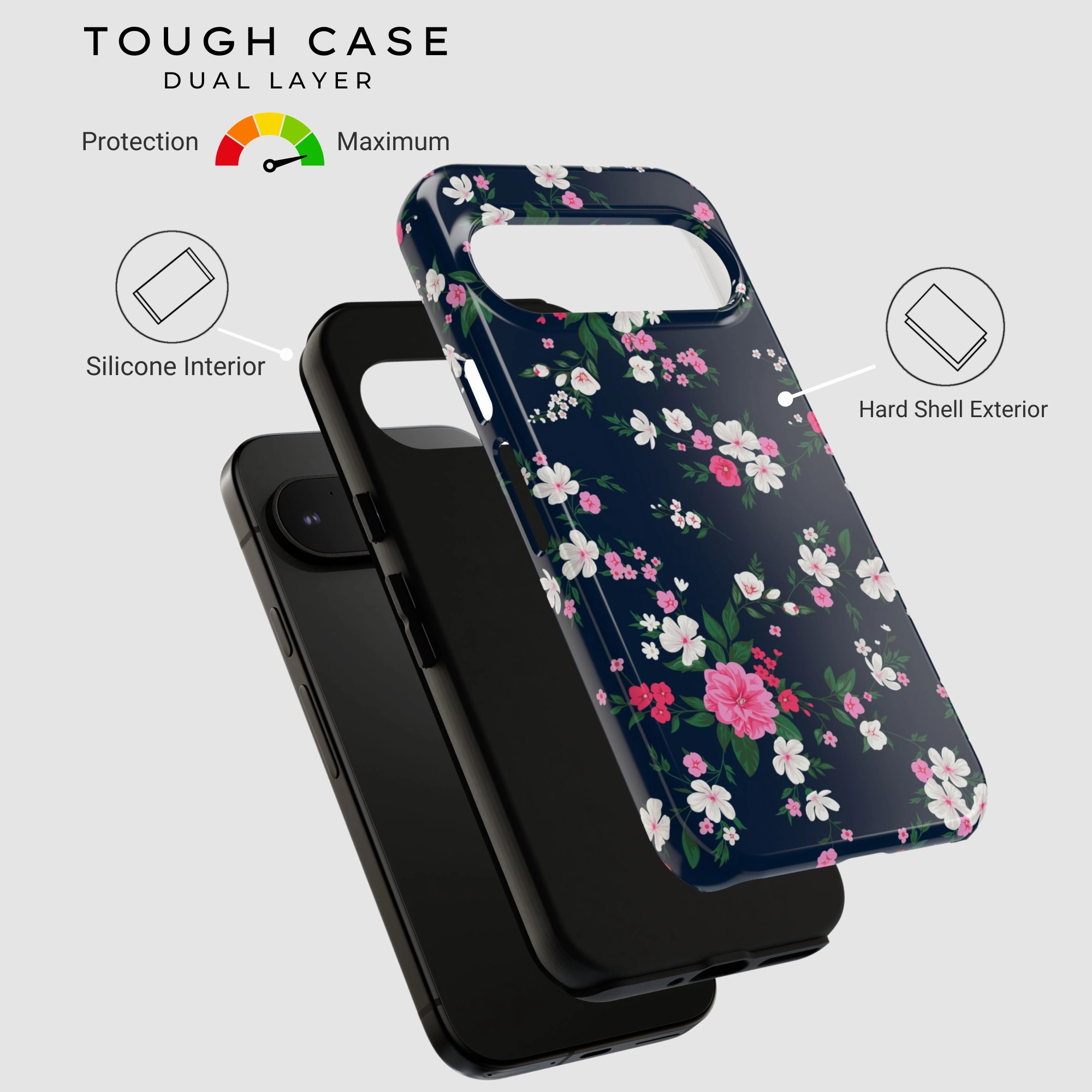 Soft Feel premium design Midnight Blomst