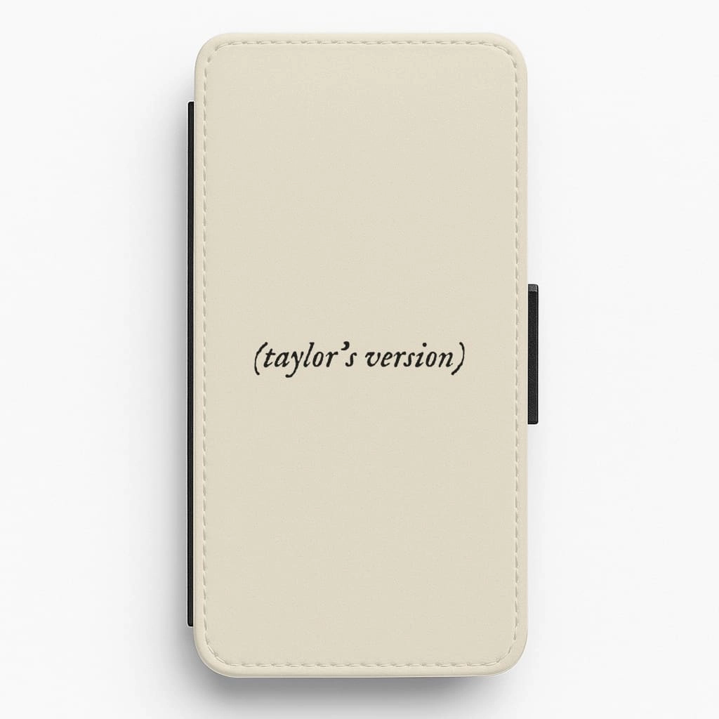 Personalised Taylor's Version Flip / Wallet Phone Case Durable Texture Finish Lightweight Feel