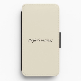 Personalised Taylor's Version Flip / Wallet Phone Case Durable Texture Finish Lightweight Feel