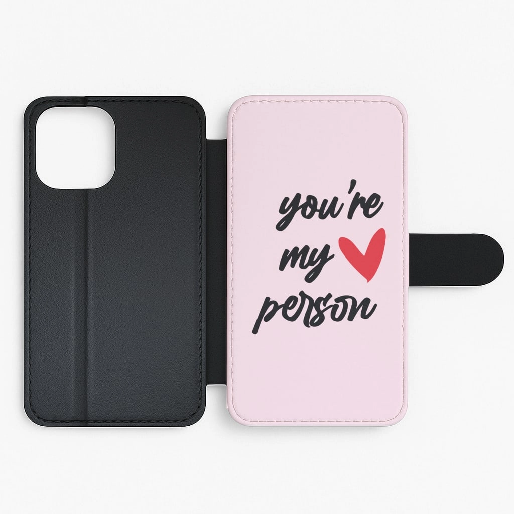 Versatile Accessory Elegant Detail You're My Person Love - Grey's Flip / Wallet Phone Case