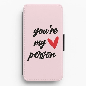 Premium Craft Stylish Touch You're My Person Love - Grey's Flip / Wallet Phone Case