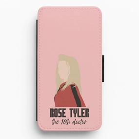 Rose The 16th Doctor Flip / Wallet Phone Case Soft touch finish Shock Resistant Build