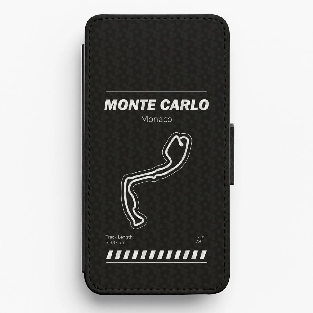 Protective Detail Shockproof Corners Monte Carlo Circuit Flip / Wallet Phone Case