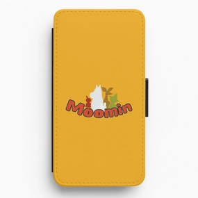 Urban Fashion Comfort touch Moom Text Flip / Wallet Phone Case