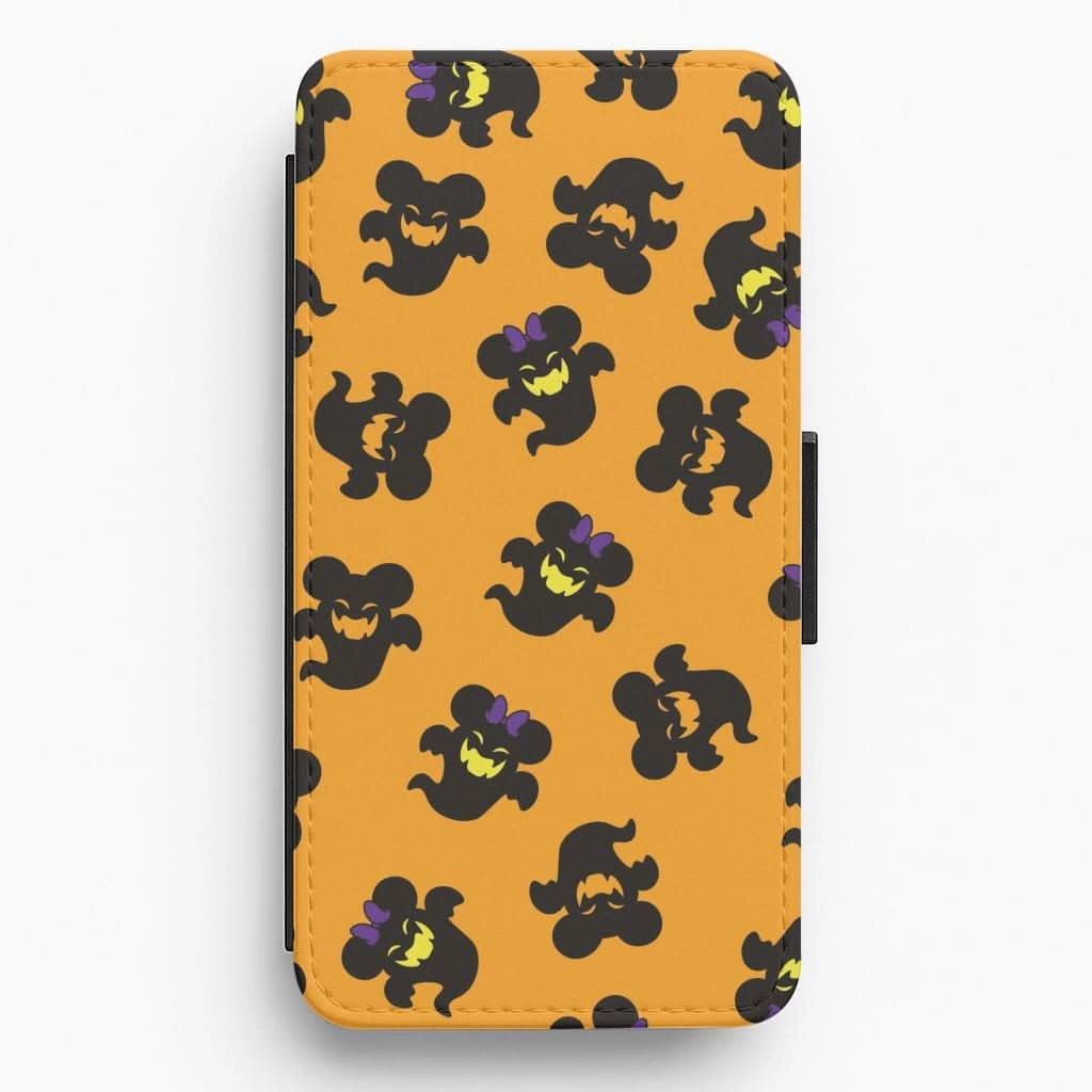 Comfort Texture Tactile Feel Mouse Ghosts Pattern Flip / Wallet Phone Case