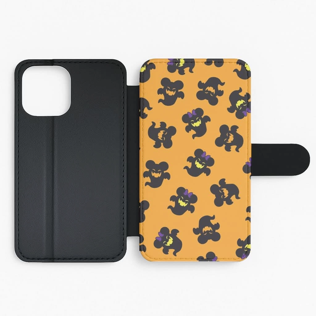 Everyday Comfort Mouse Ghosts Pattern Flip / Wallet Phone Case