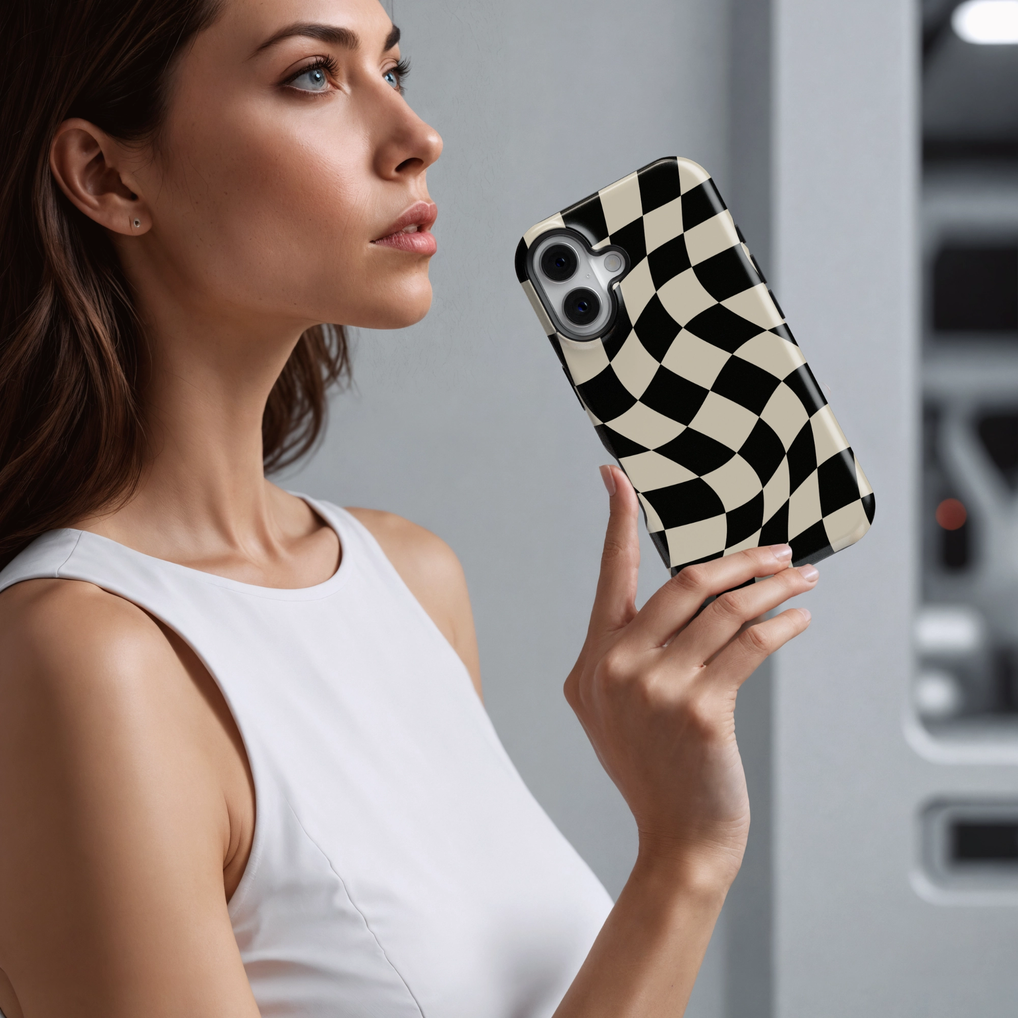 Muse Checkerboard Chic Accessory Luxury Surface Layer