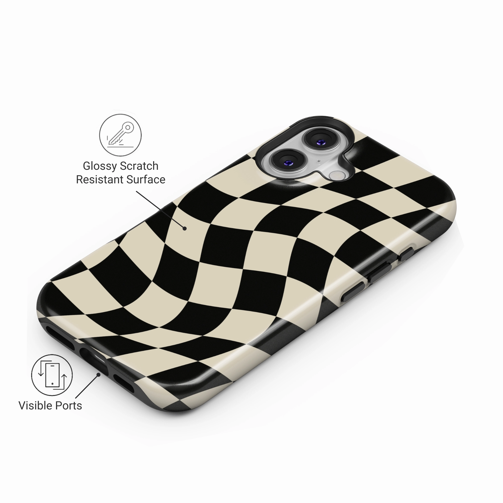 Muse Checkerboard Shock Absorber Anti Scratch Layer