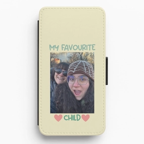 My Favourite Child - Personalised Mother's Day Flip / Wallet Phone Case Premium Edge Clear View