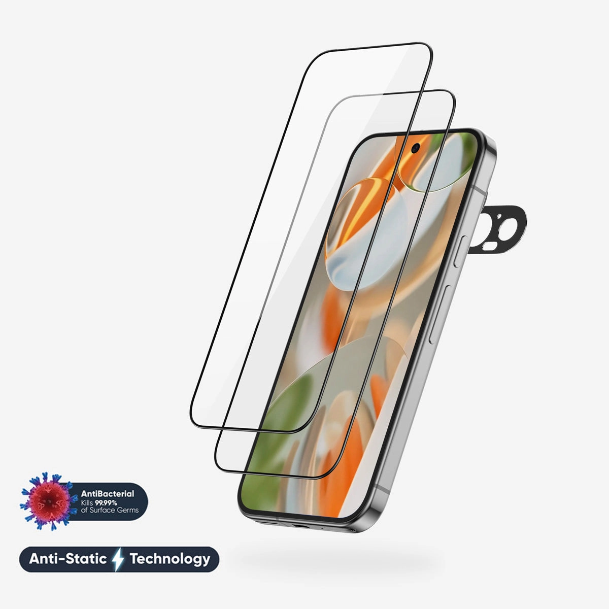 NanoArmour for Google Pixel 9 Pro Screen Protector - Edge-to-Edge, Anti-Static, TruColor daily protection cover Nano Cover Plus