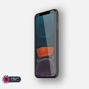 NanoArmour for iPhone 11 Tempered Glass Screen Protector Antimicrobial Case Friendly optical clarity screen