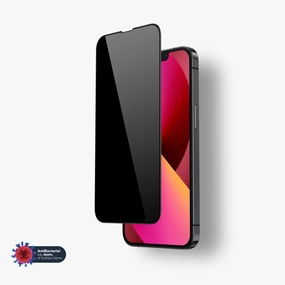 Crystal Guard Ultra Scratch Resistant NanoArmour for iPhone 13 mini Privacy Screen Protector Antimicrobial Edge-to-Edge