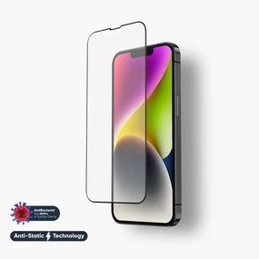 NanoArmour for iPhone 14 Anti-Glare Screen Protector Matte Antimicrobial Anti-Dust Edge-to-Edge Smooth Touch Max Pro