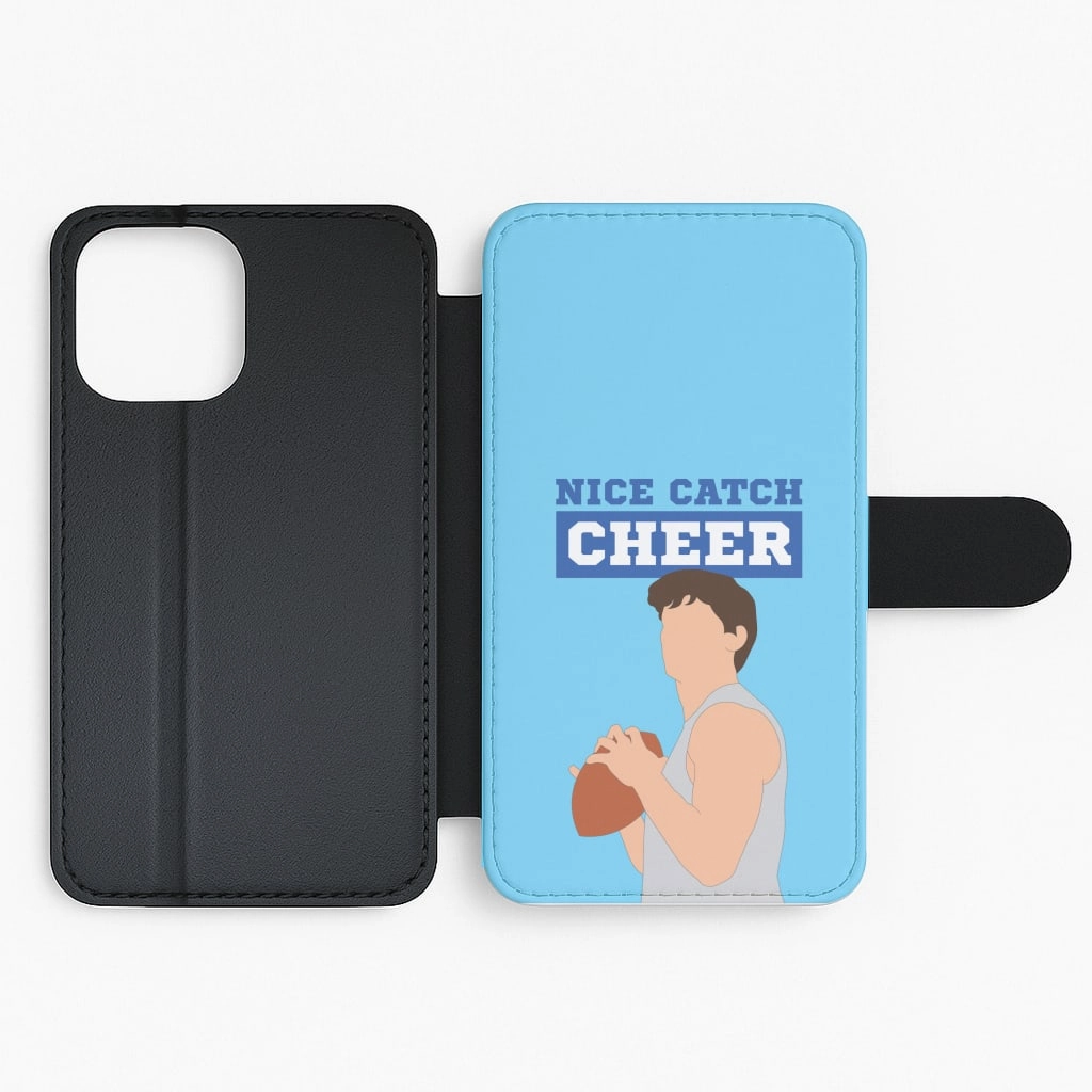 Nice Catch Cheer Flip / Wallet Phone Case Matte Pattern Layer Clean Texture