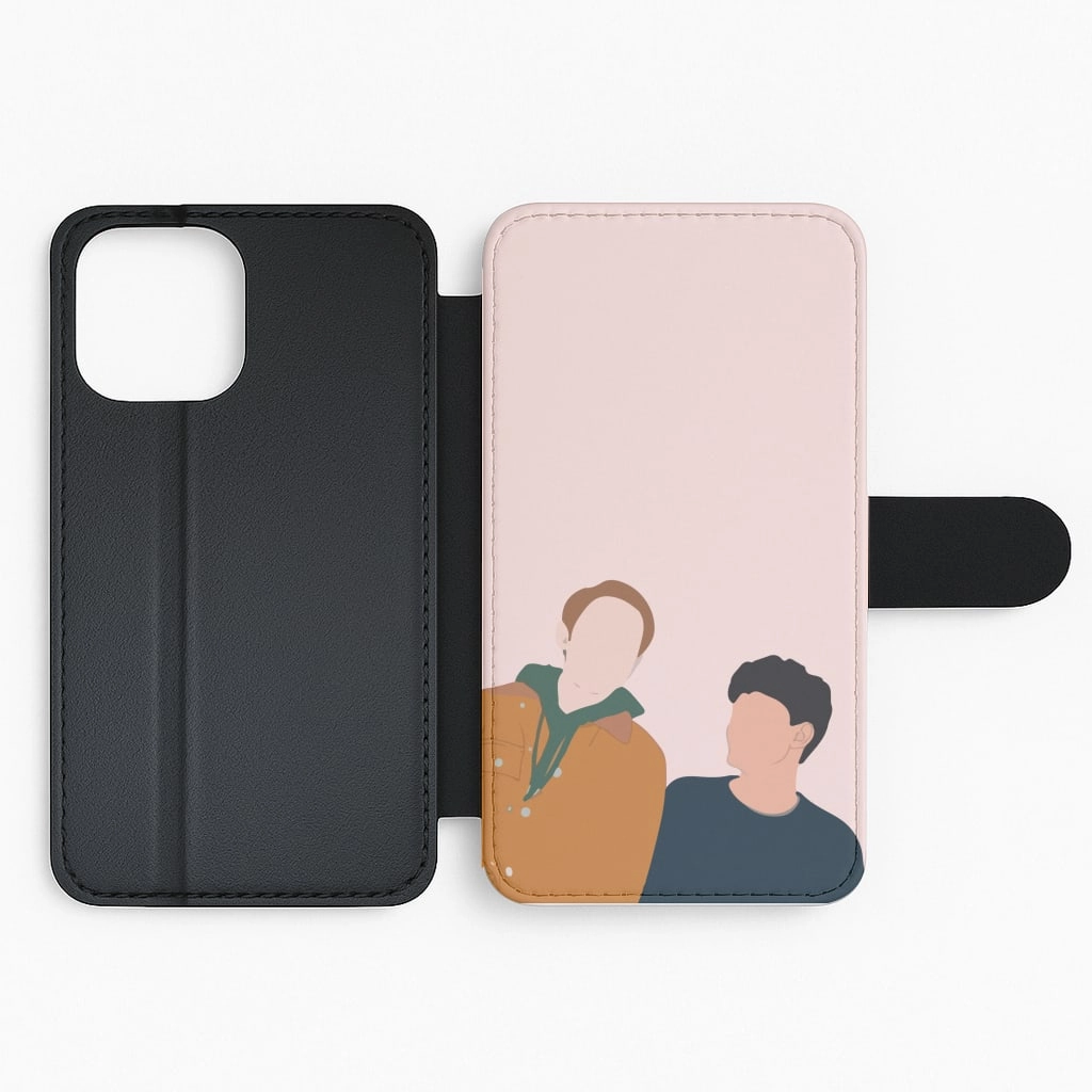 Luxury Grip Nick And Charlie - Heart TV Flip / Wallet Phone Case