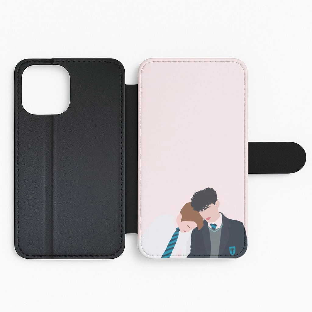 Student Gear Simple Style Nick And Charlie School Clothes - Heart TV Flip / Wallet Phone Case