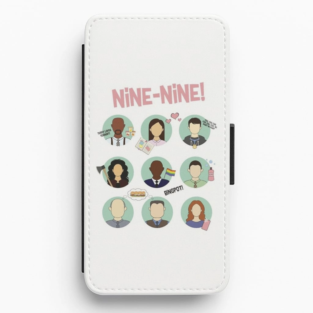 Creative Accent Nine Nine Characters - B99 Flip / Wallet Phone Case
