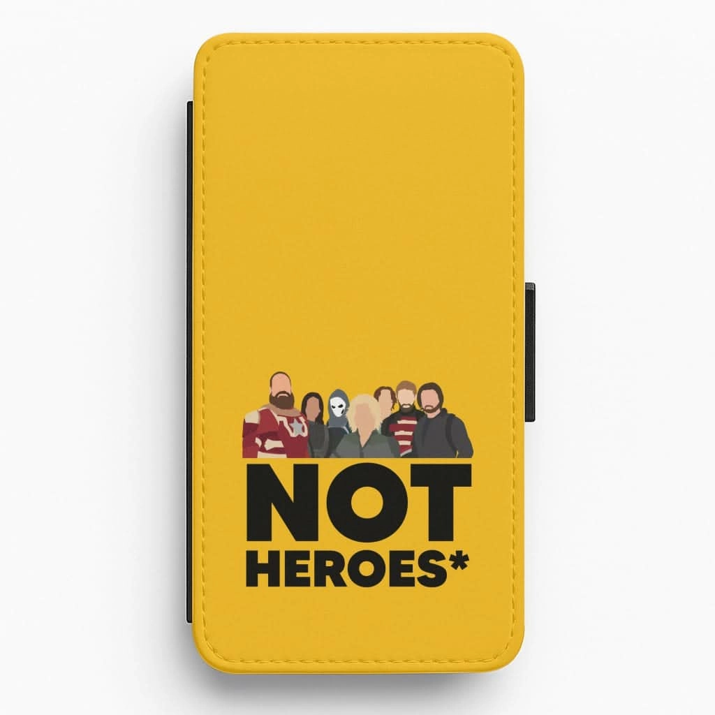 Compact Fit Not Heroes Flip / Wallet Phone Case