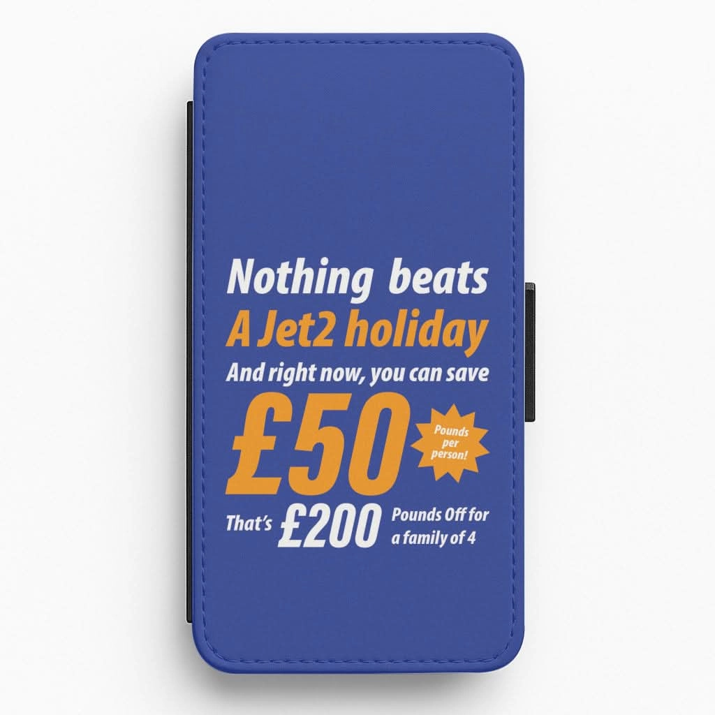 Nothing Beats A Jet Holiday Flip / Wallet Phone Case Hybrid Shield Protective Structure