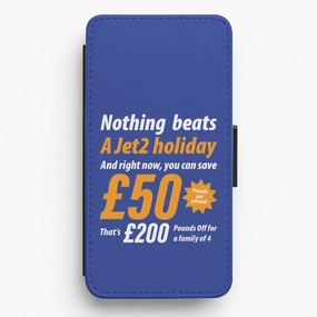 Nothing Beats A Jet Holiday Flip / Wallet Phone Case Hybrid Shield Protective Structure