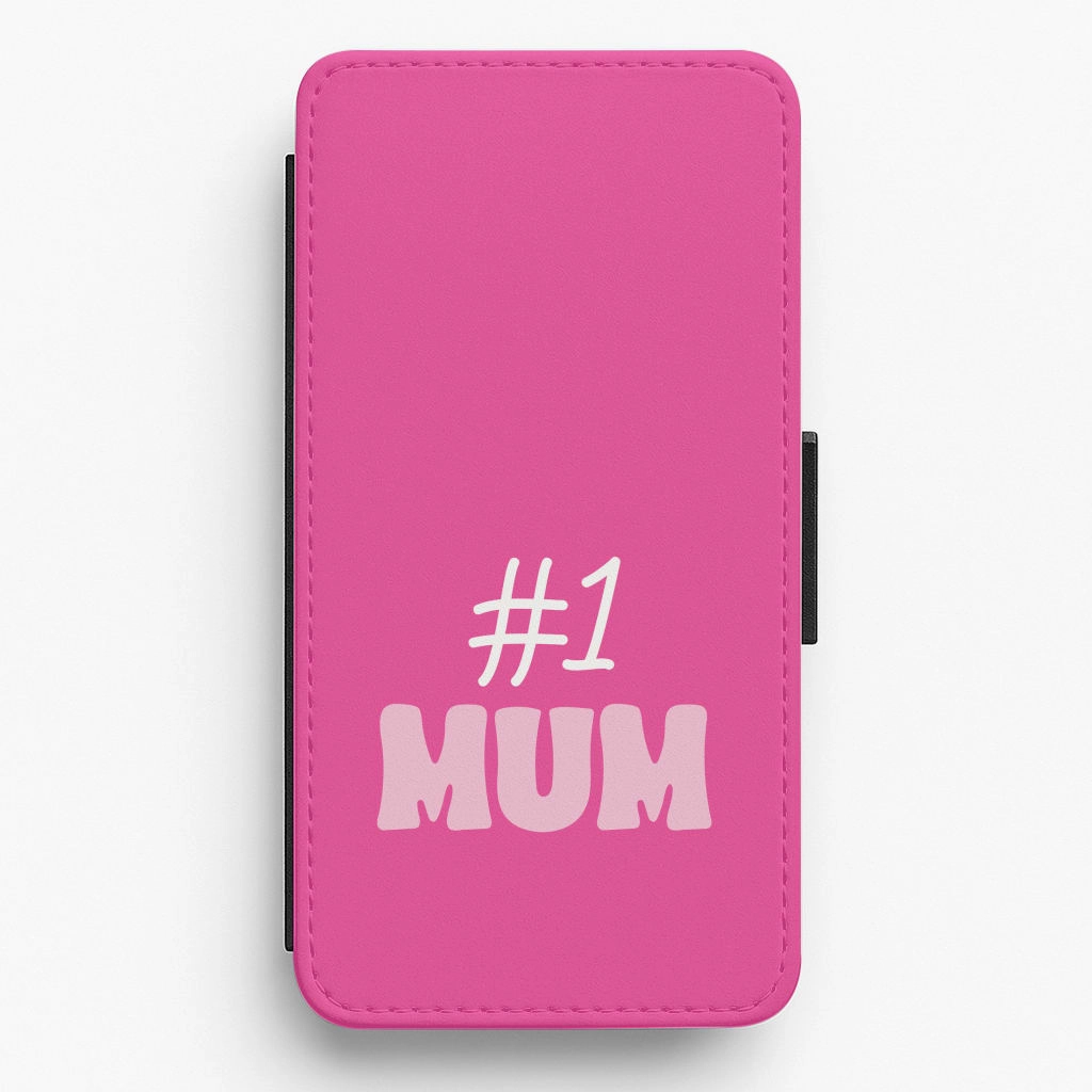 Number One Mum  Flip / Wallet Phone Case anti fingerprint Tough Exterior