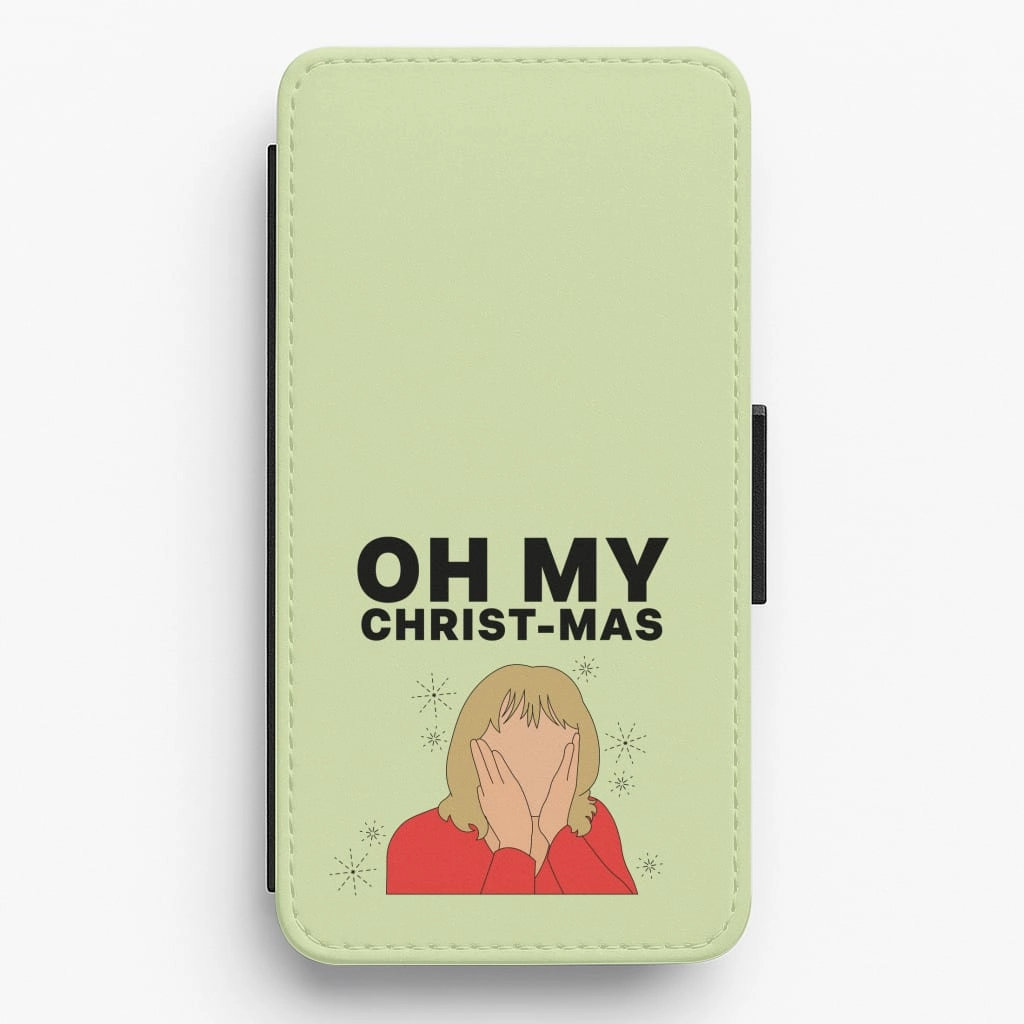 Oh My Christ-Mas Flip / Wallet Phone Case Soft Shape Slim Protection