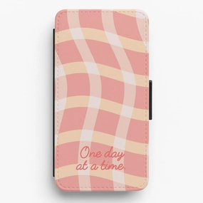 Perfect Fit Flexible Feel One Day At A Time Flip / Wallet Phone Case