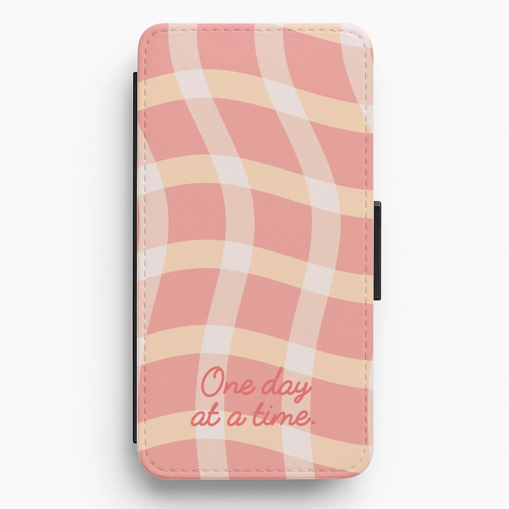 Perfect Fit Flexible Feel One Day At A Time Flip / Wallet Phone Case