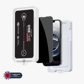 flexible phone guard impact proof protector ONETIME NanoArmour for iPhone Privacy Screen Protector: Dust-Free Installation, Case Friendly, Maximum Privacy