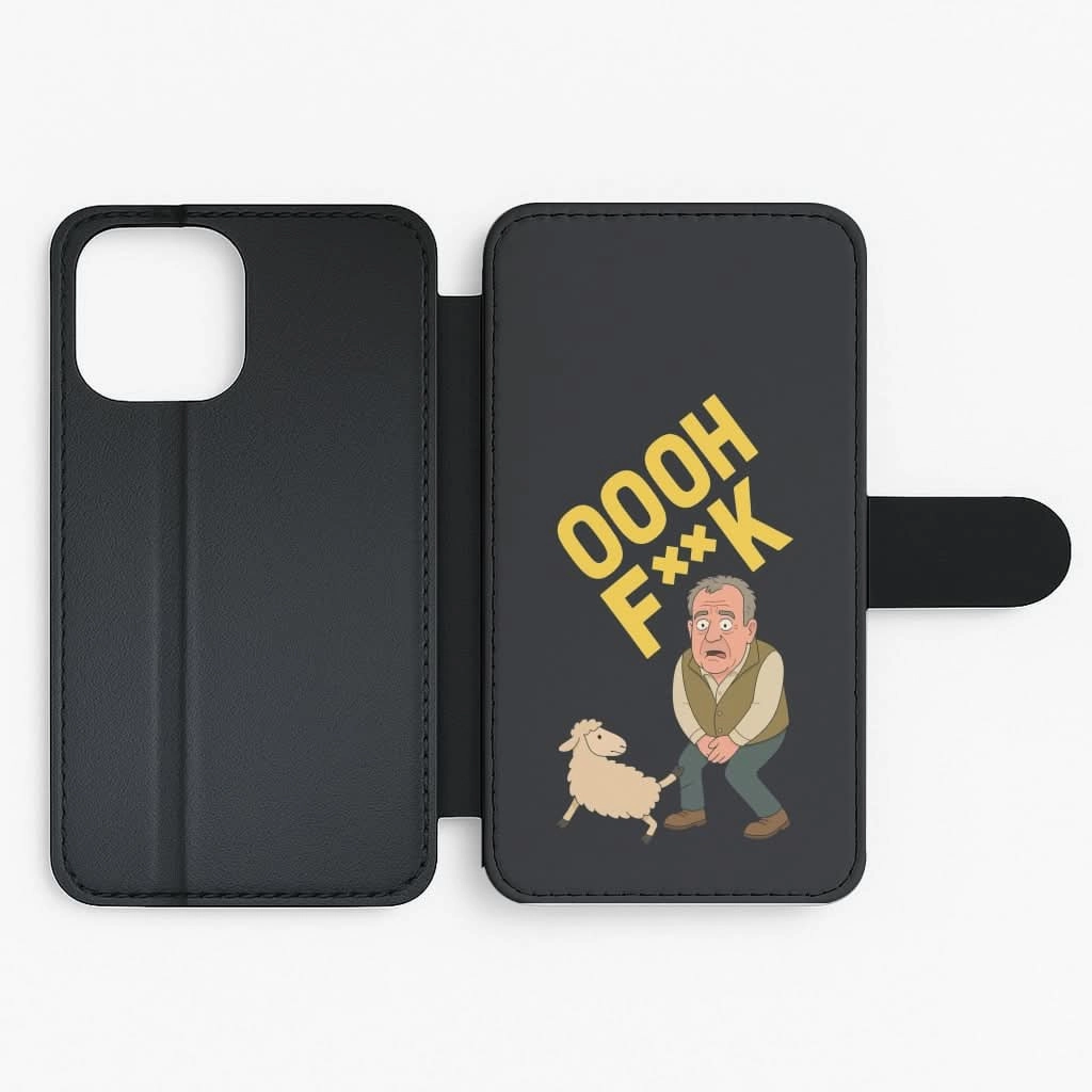 Premium Material Shock Layer Oooh Fk Flip / Wallet Phone Case