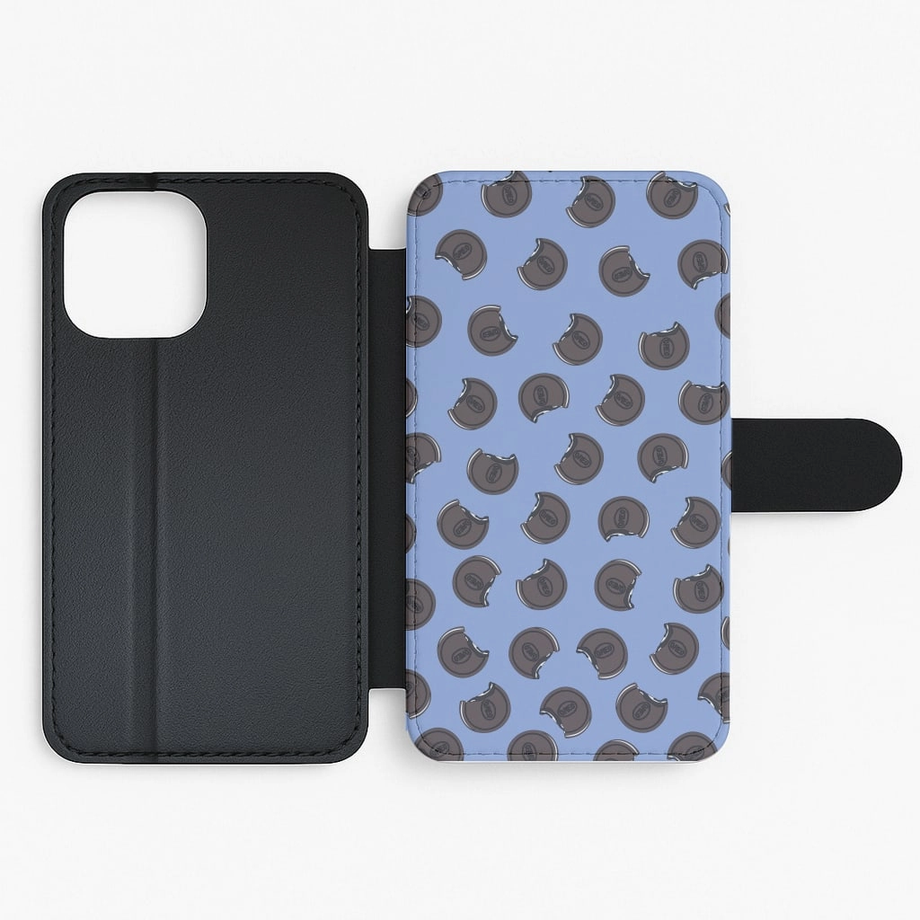 Professional Look Hybrid Edge Finish Oreos - Biscuits Patterns Flip / Wallet Phone Case