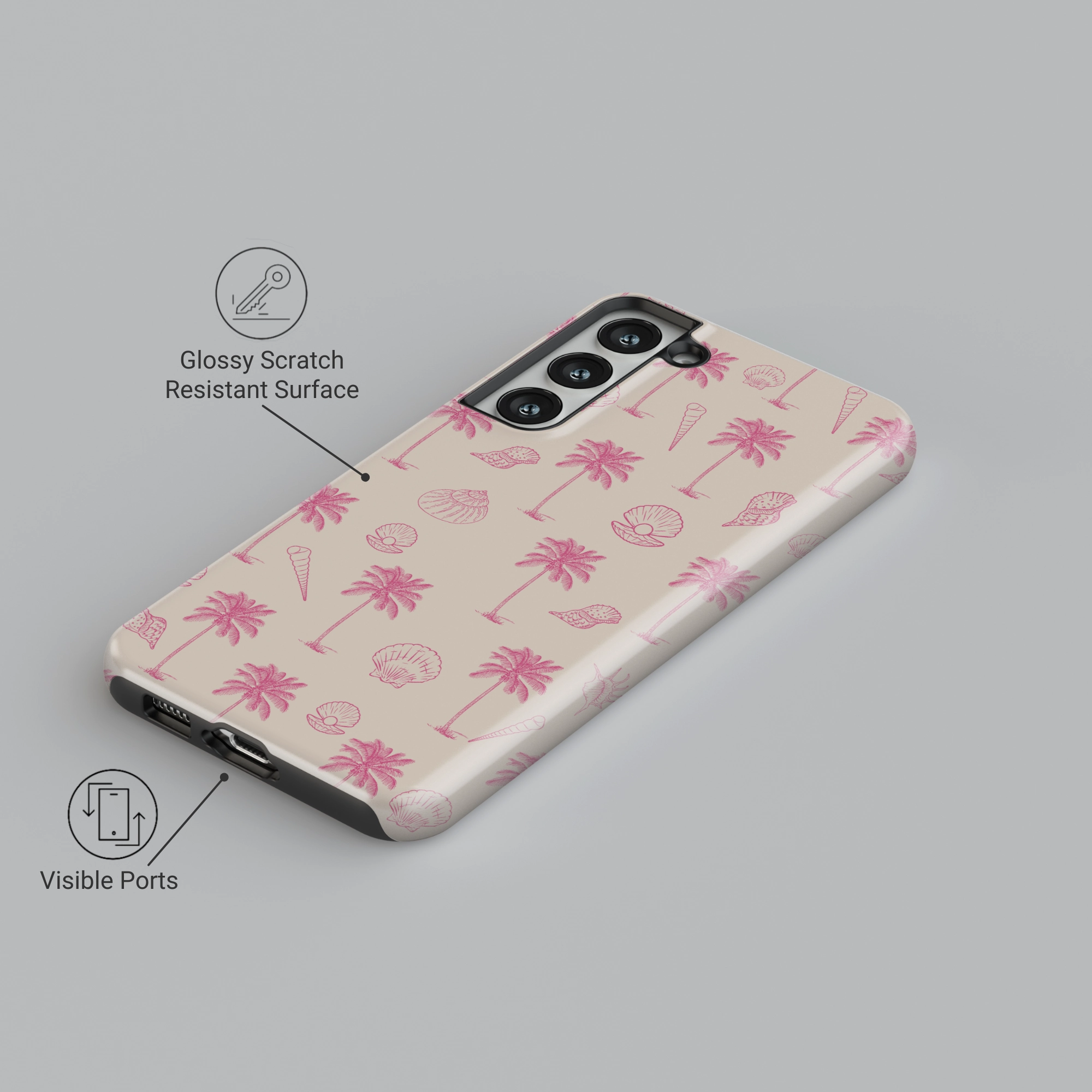Fashion Accessory Palm Pink