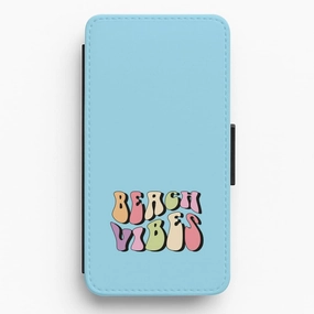 Pastel Beach Vibes Flip / Wallet Phone Case Clear Frame