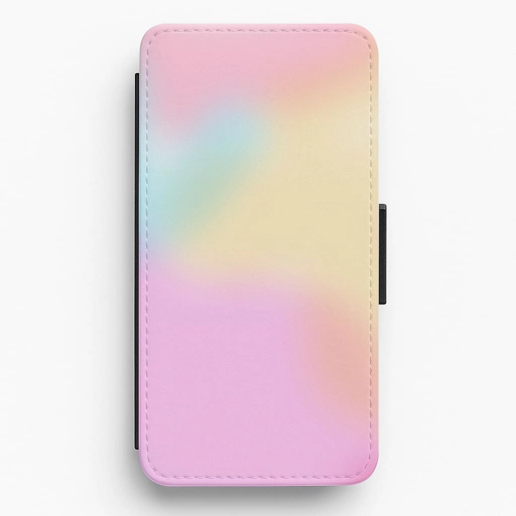 Pastel Clouds Pattern Flip / Wallet Phone Case Hybrid Texture Design