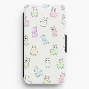 Elegant Surface Pastel Pacas Flip Wallet Phone Case