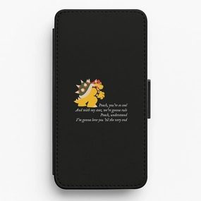 Peach, You're So Cool Flip / Wallet Phone Case Protective Frame Design