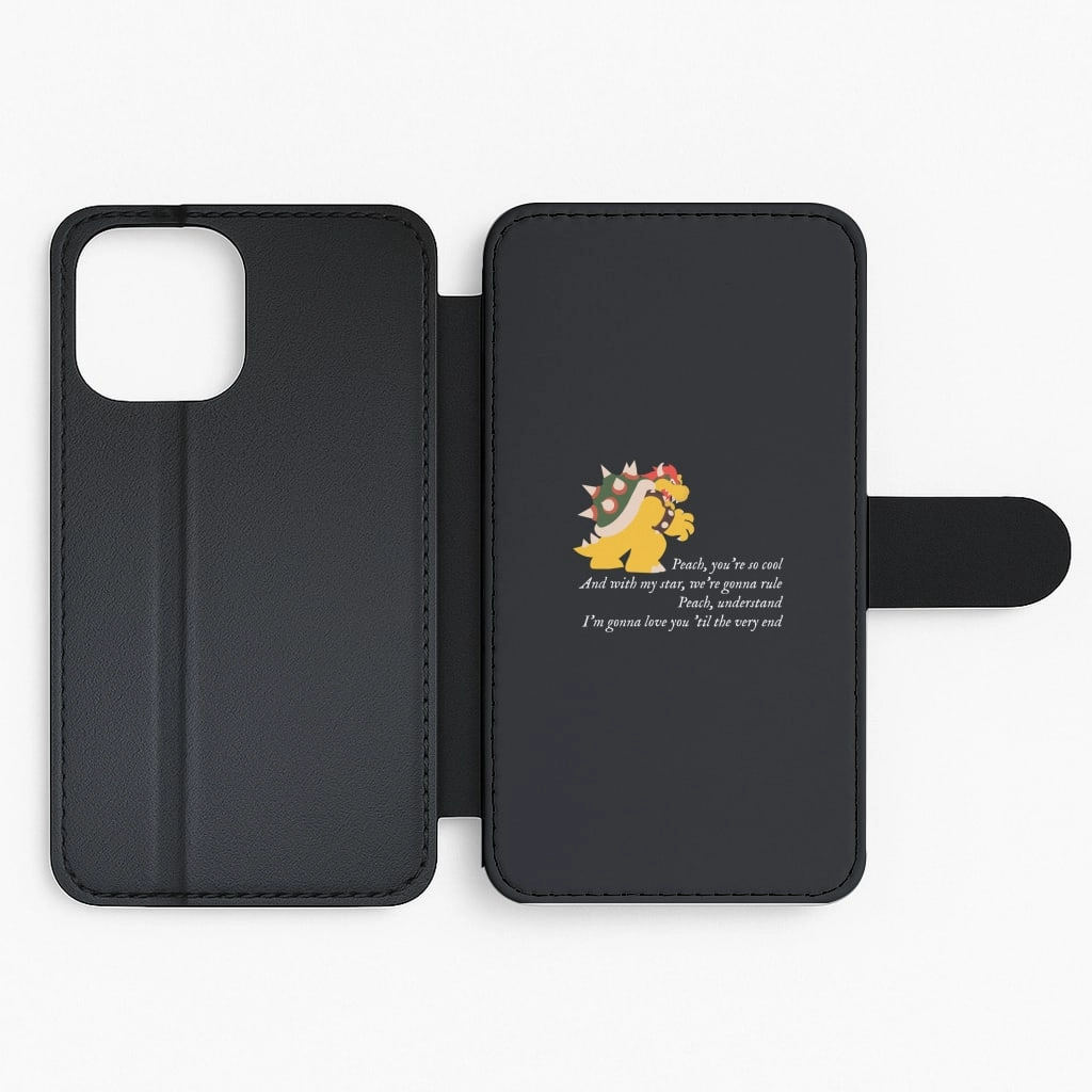 Hybrid Grip Finish Colorful Finish Peach, You're So Cool Flip / Wallet Phone Case