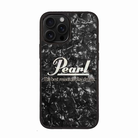 Pearl Black with Horizontal Pearl Logo | iPhone Case Tactile Feel
