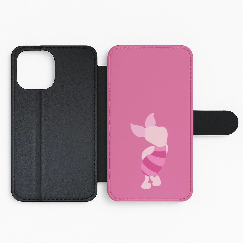 Smooth Lining Pig Faceless - Winnie Flip / Wallet Phone Case