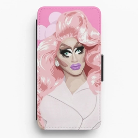 Comfort Shape Versatile Accessory Pink Trixie Mattel RuPaul's Drag Race Flip Wallet Phone Case
