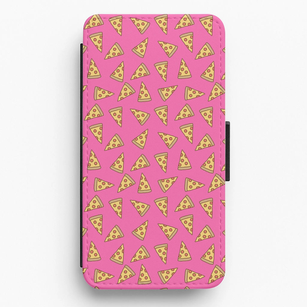 Pizza Pattern Flip / Wallet Phone Case Lightweight Build Trendy Layer