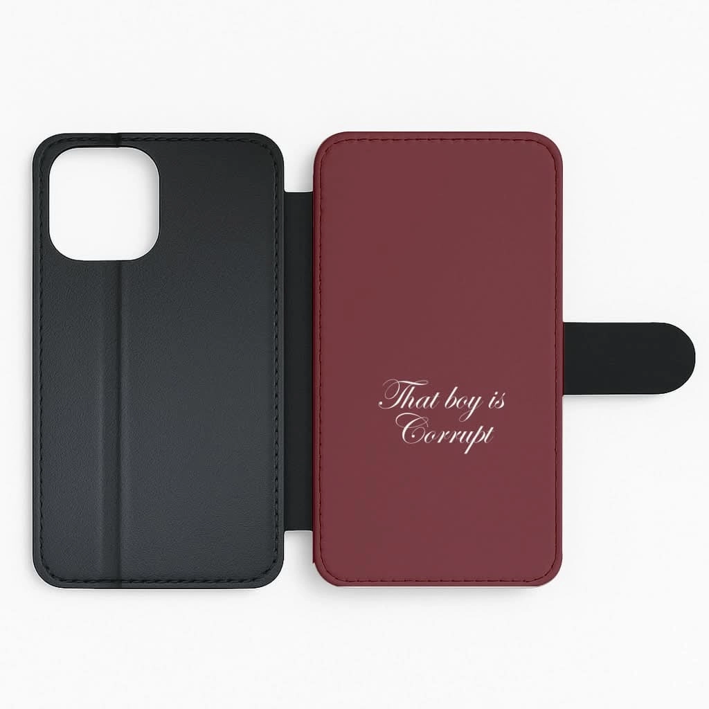 That Boy Is Corrupt Flip / Wallet Phone Case Colorful Finish