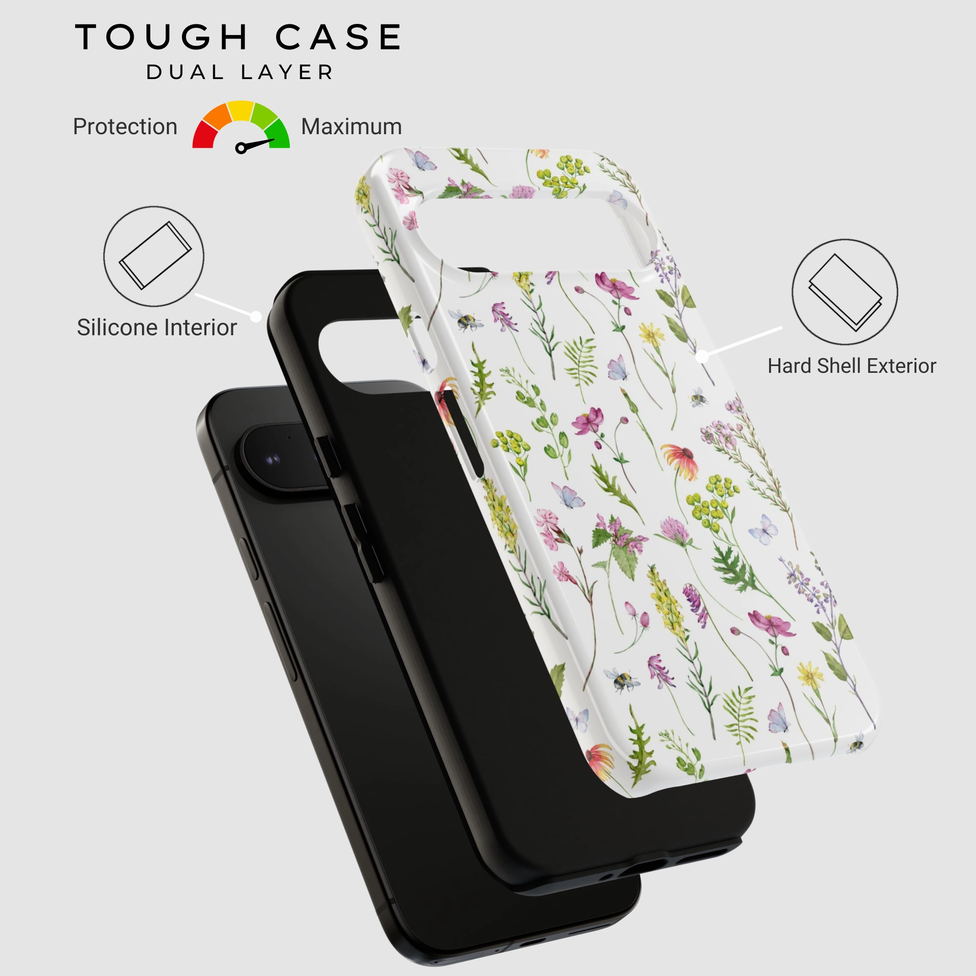 Durable Edge Finish Soft Layered Design Botanic Whimsy