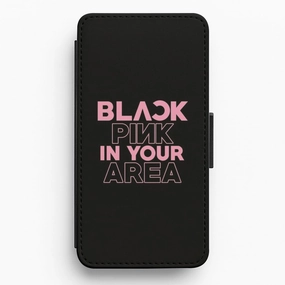 Hand Feel Girl K-Pop Band In Your Area - Black Flip / Wallet Phone Case