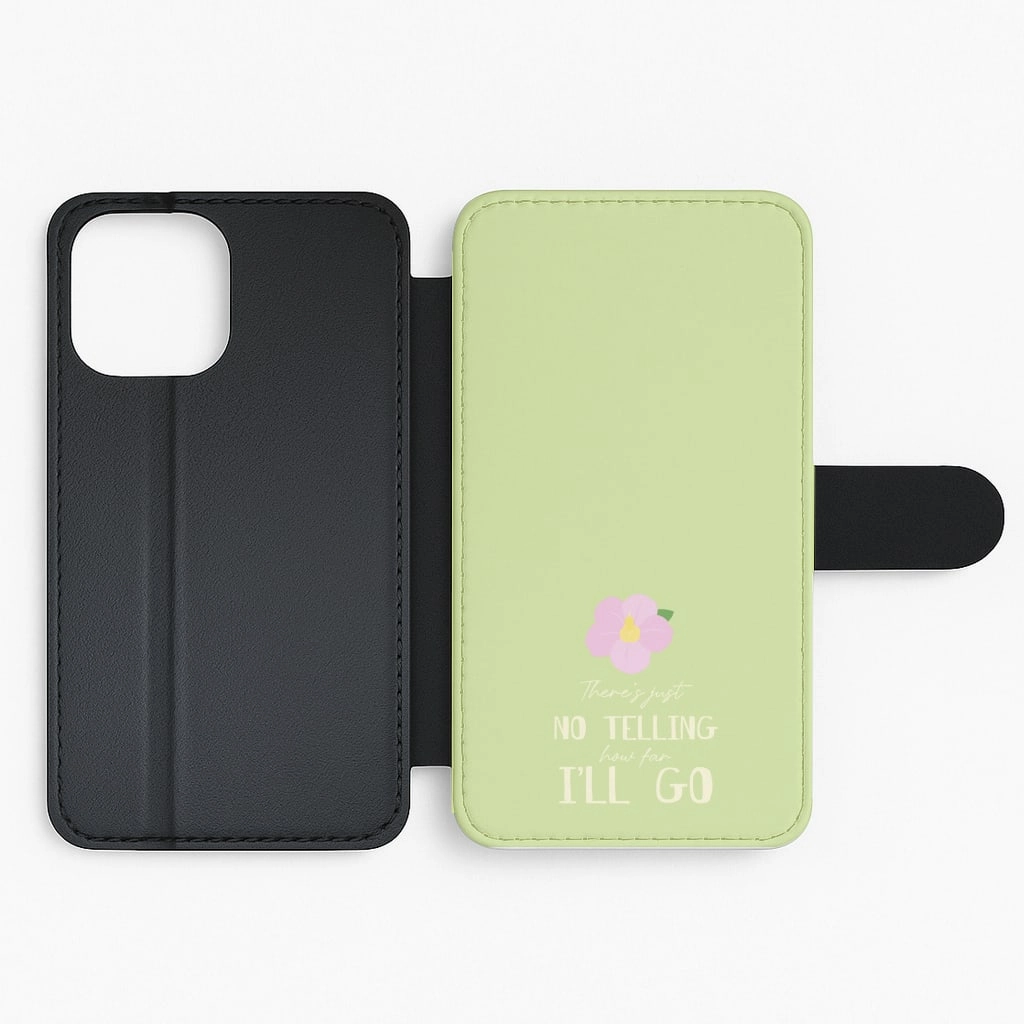 There's Just No Telling  Flip / Wallet Phone Case Protective Frame Design