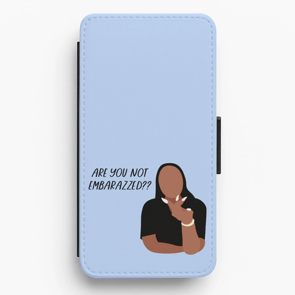 Protective Material Lightweight Build Are You Not Embarazzed? - British Pop Culture Flip / Wallet Phone Case
