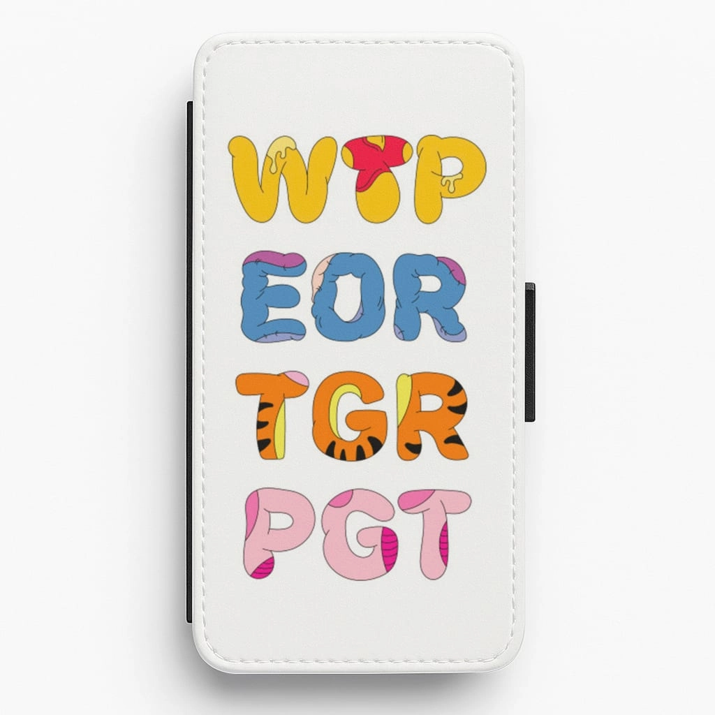 Matte Layer Everyday Carry Pooh Friends - Winnie The Pooh Disney Flip / Wallet Phone Case