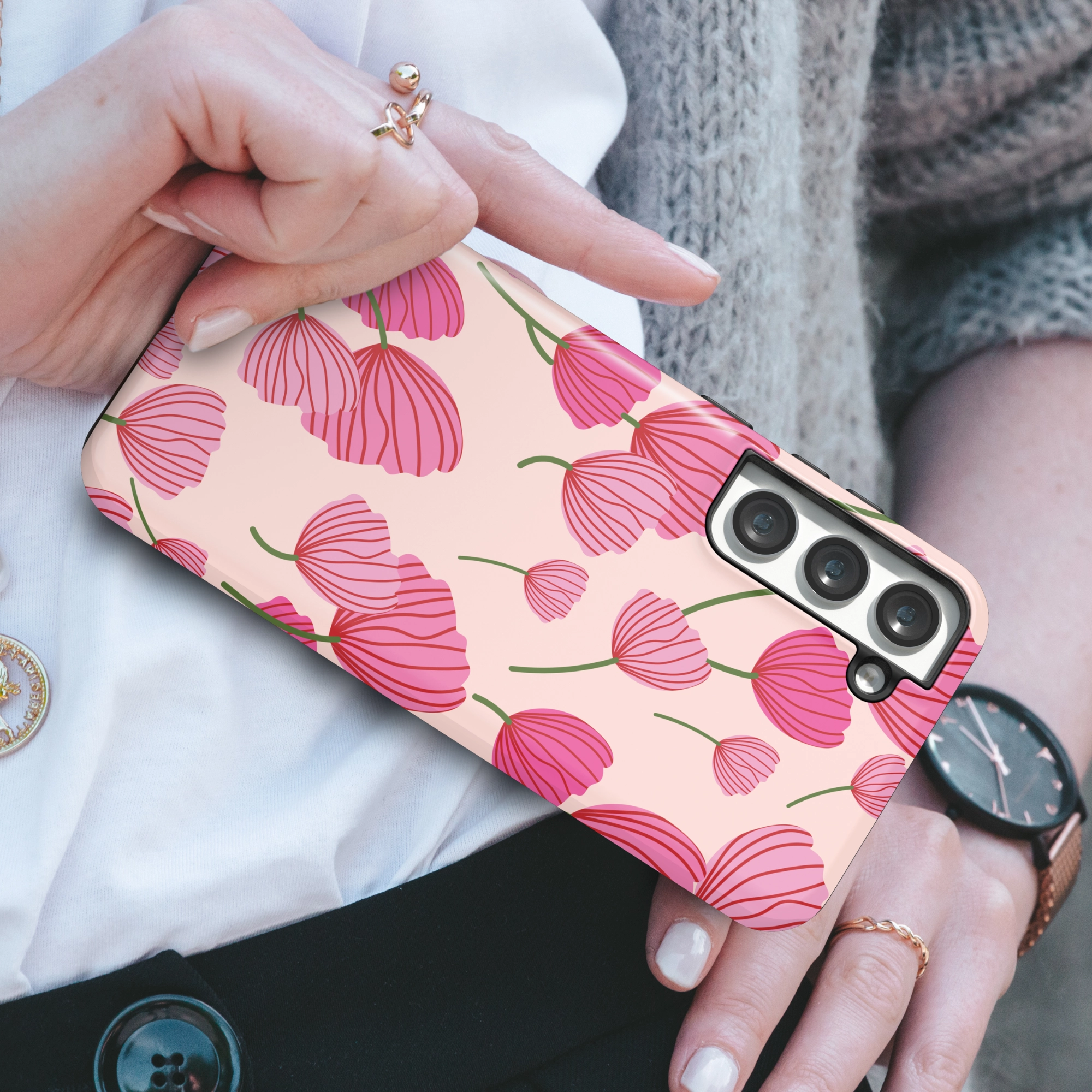 Sleek Surface Durable Accessory Poppy Crush