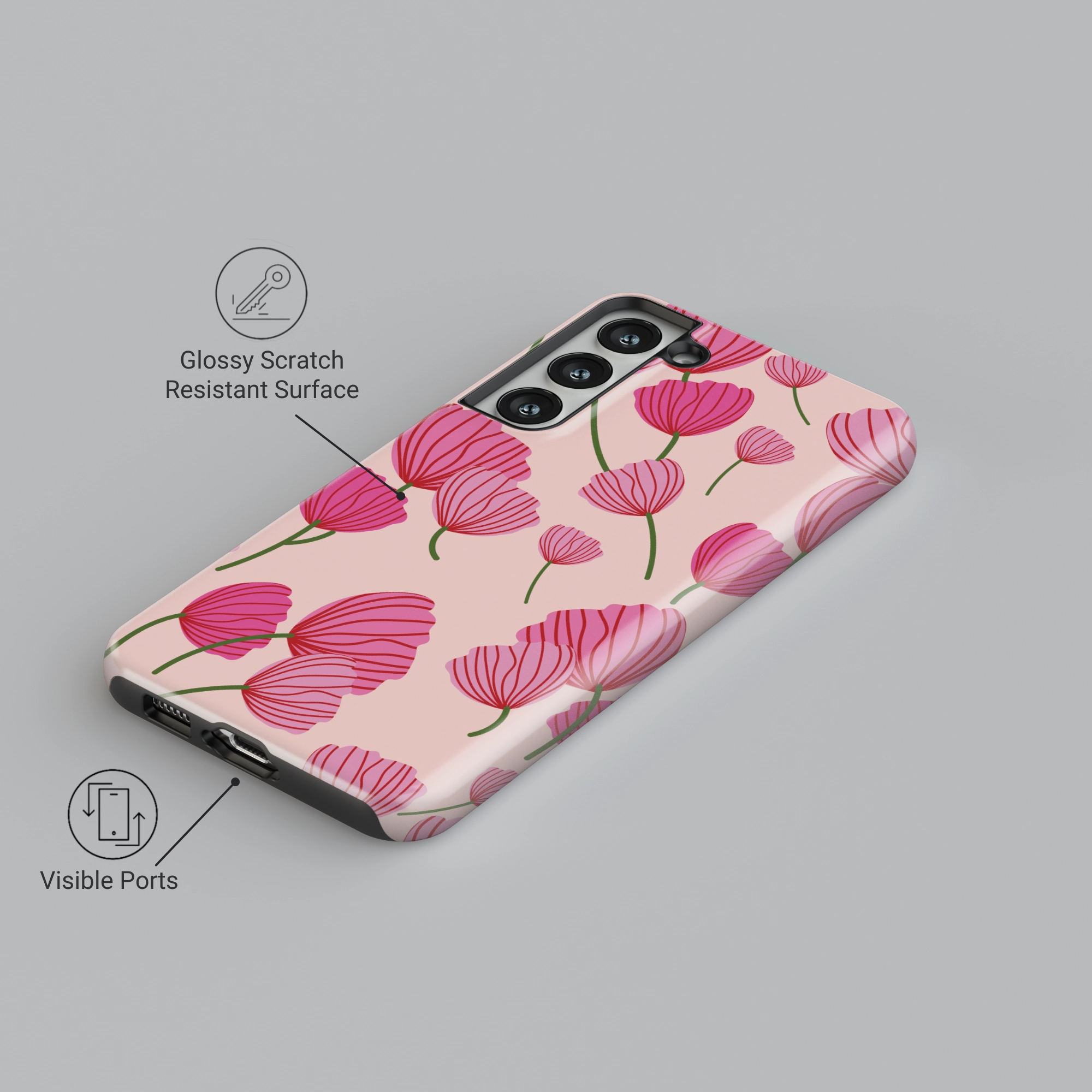 Poppy Crush Soft Detail Layer Matte Surface Design